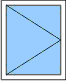 jednokřídlé okno otvíravé